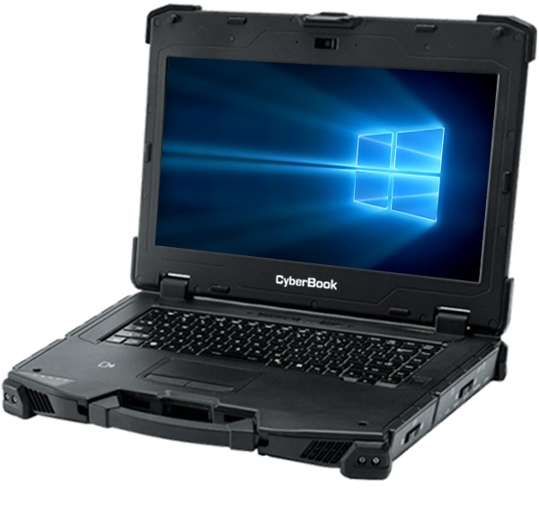 Защищенный ноутбук CyberBook R874 14'' FHD 1920x1080, i7-8550U, 16ГБ, 256ГБ, HDMI, VGA, DP, WiFi+BT, 2xGbit LAN, 2xCOM, 4xUSB, SD, SmartCard, 2MP Camera, LTE, GPS, TPM 2.0, noOS