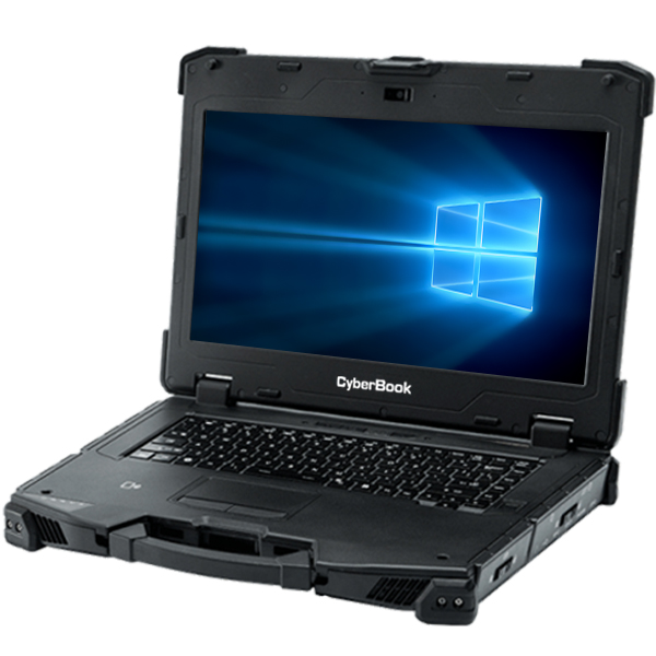 Защищенный ноутбук CyberBook R874 14'' FHD 1920x1080, i7-8550U, 8ГБ, 256ГБ, HDMI, VGA, DP, WiFi+BT, 2xGbit LAN, 2xCOM, 4xUSB, SD, SmartCard, 2MP Camera, TPM 2.0, noOS